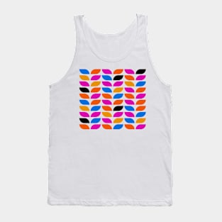 Geometric Pattern: Leaf: Summer Tank Top